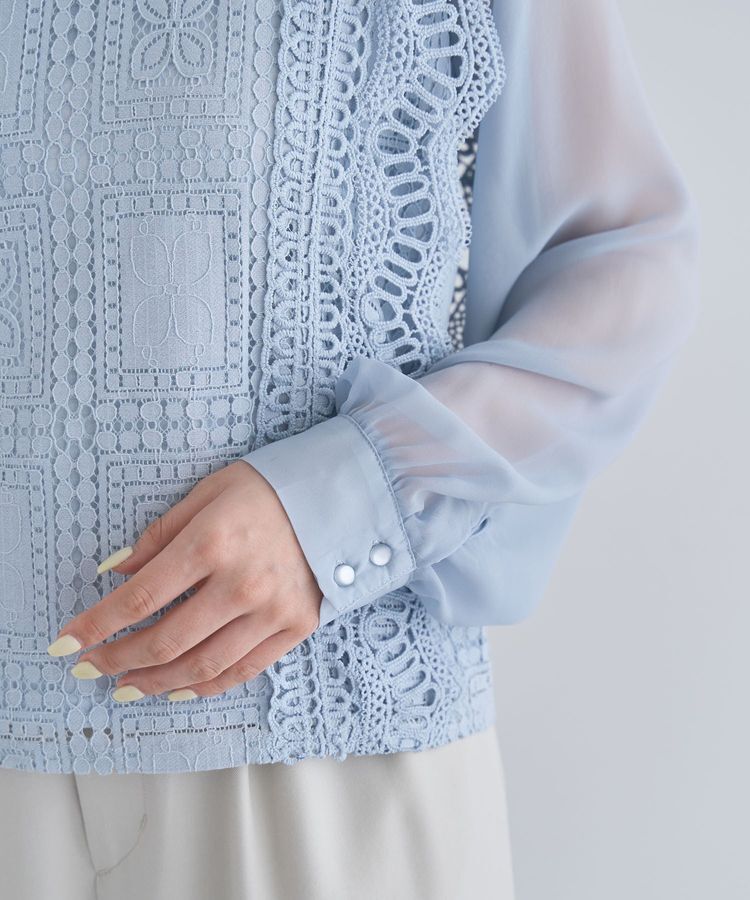 Green Parks「・Petit Fleur イロイロレースブラウス」|シャツ・ブラウス|