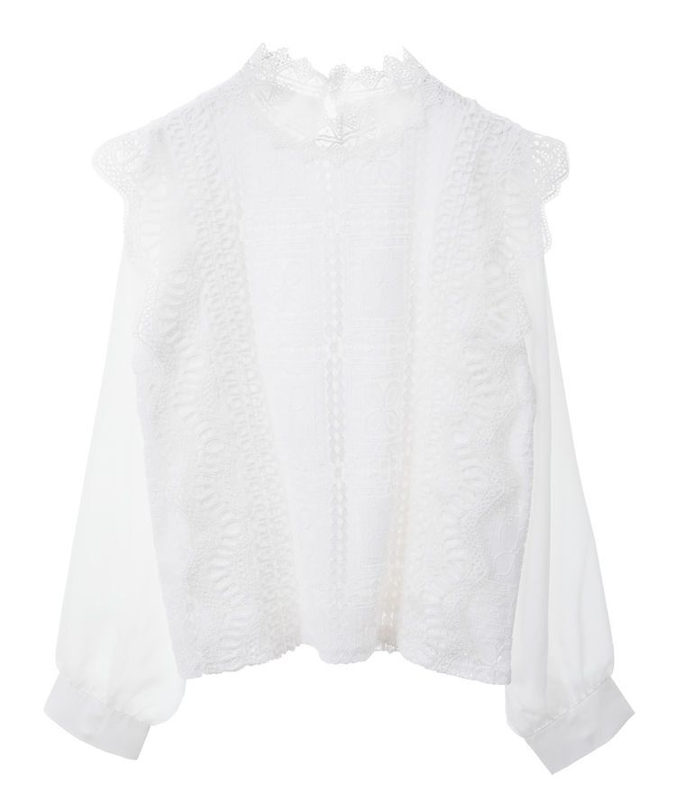 Green Parks「・Petit Fleur イロイロレースブラウス」|シャツ・ブラウス|