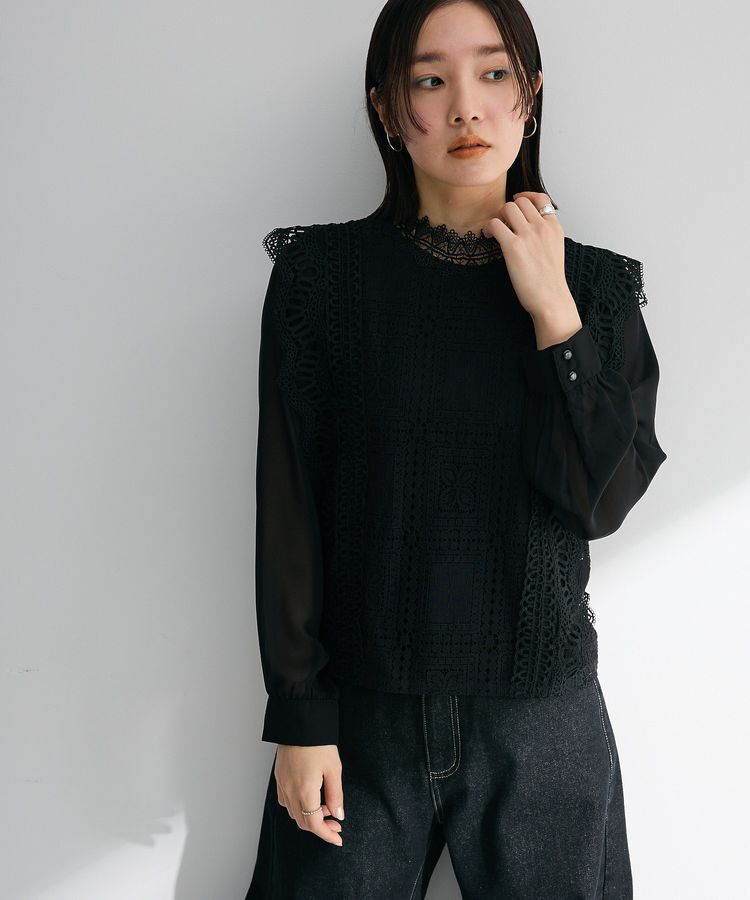 Green Parks「・Petit Fleur イロイロレースブラウス」|シャツ・ブラウス|