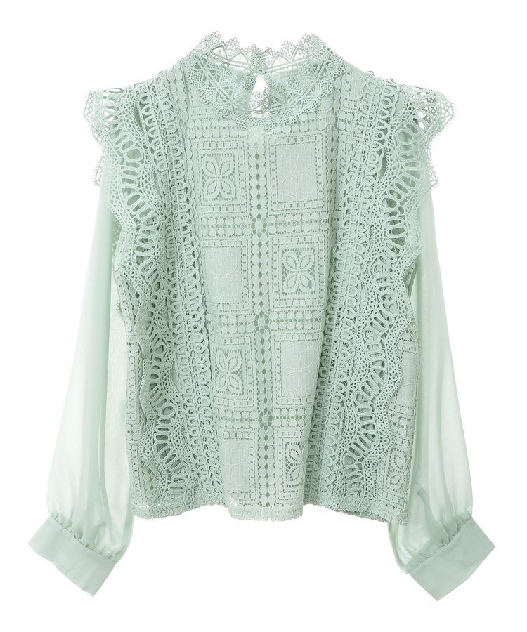 Green Parks「・Petit Fleur イロイロレースブラウス」|シャツ・ブラウス|