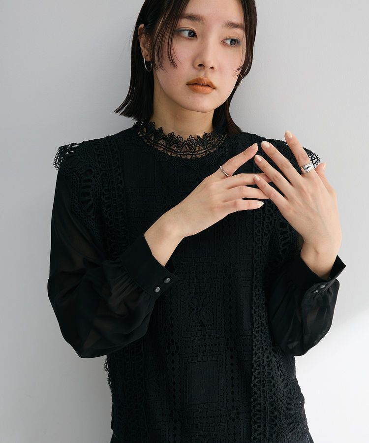 Green Parks「・Petit Fleur イロイロレースブラウス」|シャツ・ブラウス|