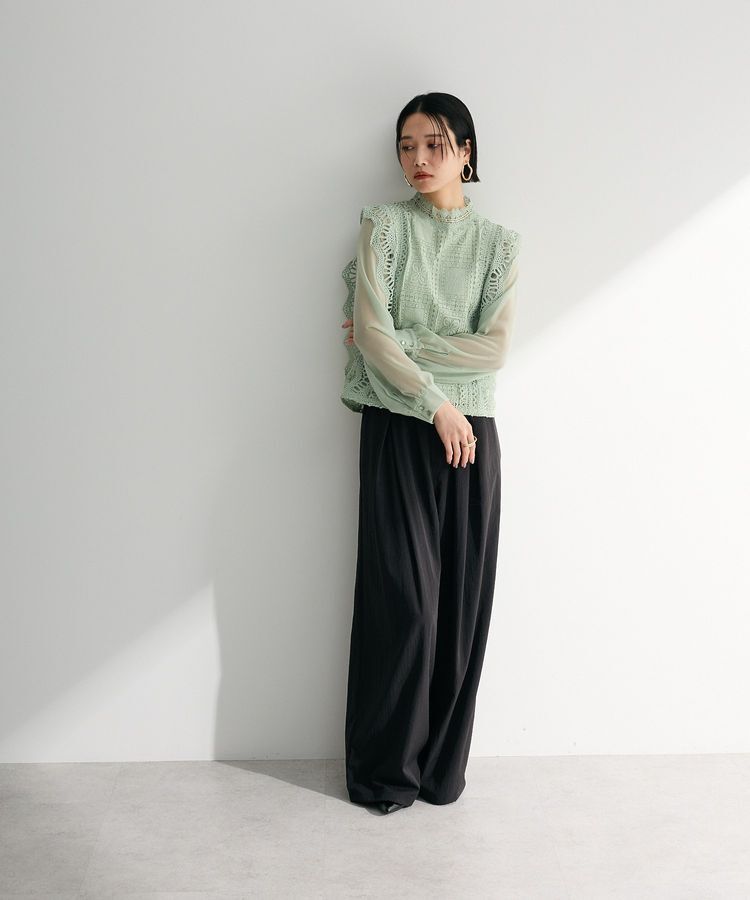 Green Parks「・Petit Fleur イロイロレースブラウス」|シャツ・ブラウス|