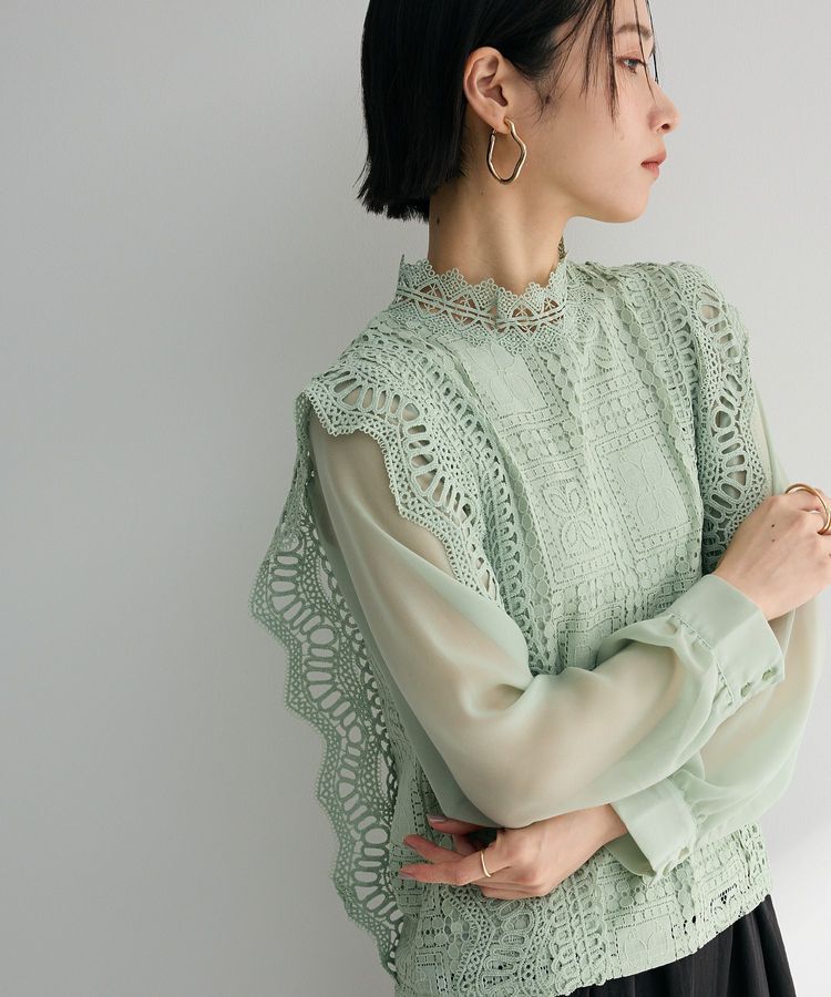 Green Parks「・Petit Fleur イロイロレースブラウス」|シャツ・ブラウス|Green