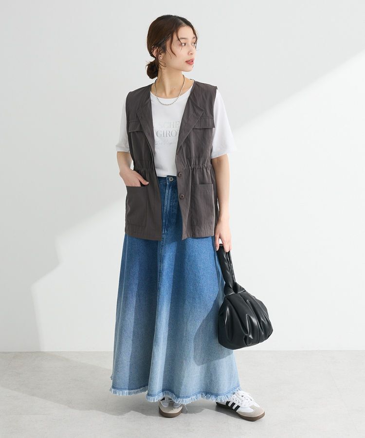 Green Parks「・SUGAR SPOON グラデーションデニムスカート」|フレア|