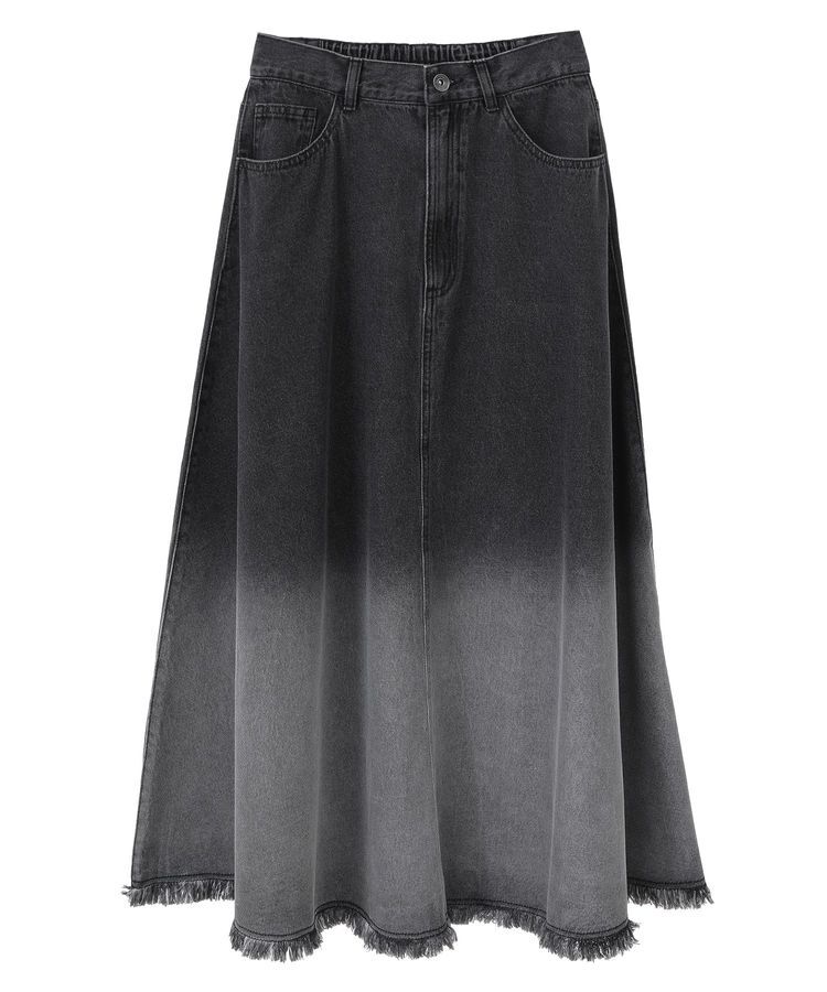 Green Parks「・SUGAR SPOON グラデーションデニムスカート」|フレア|