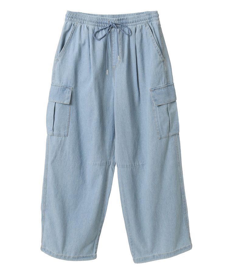 Green Parks「ライトデニムカーゴパンツ」|デニム|