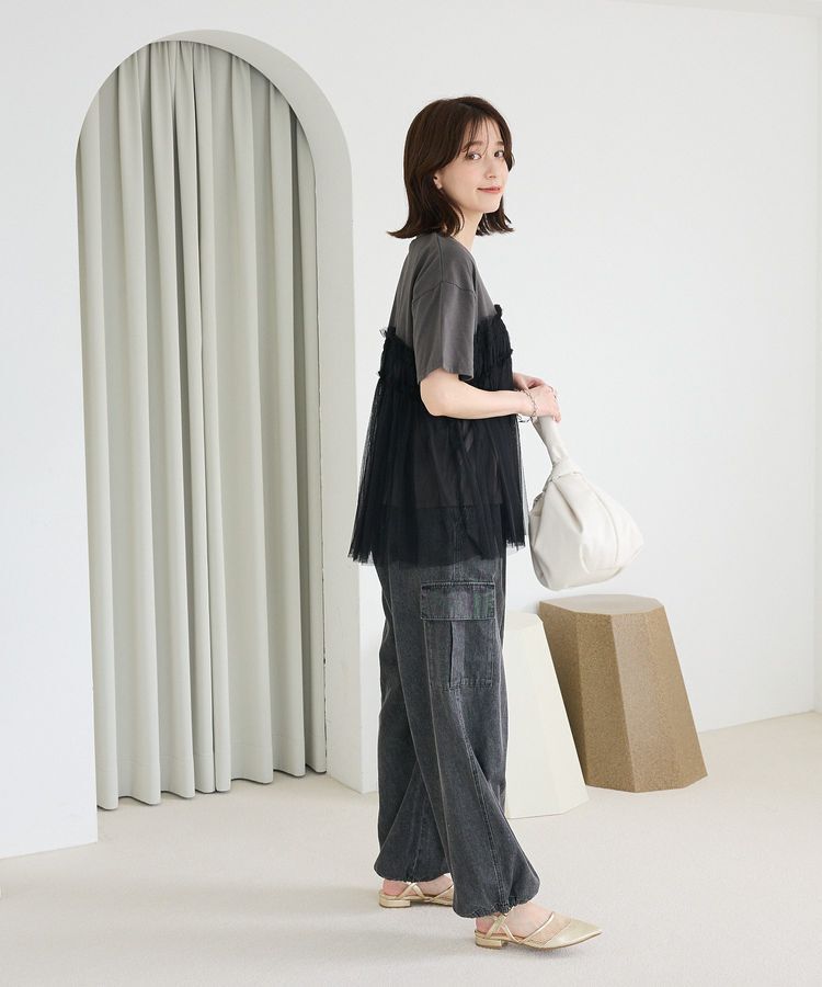 Green Parks「ライトデニムカーゴパンツ」|デニム|