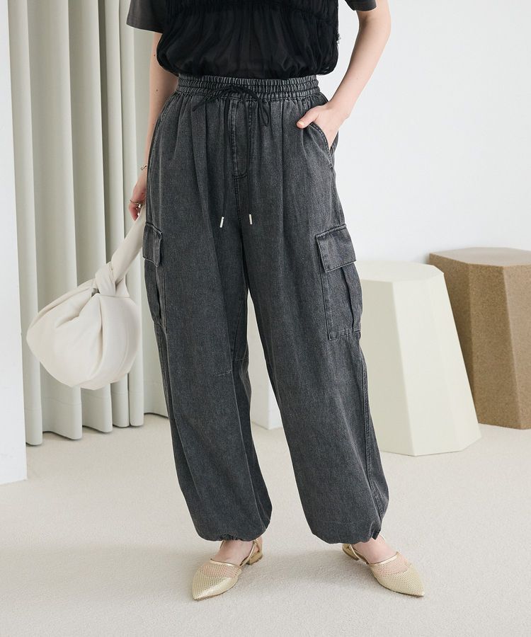 Green Parks「ライトデニムカーゴパンツ」|デニム|