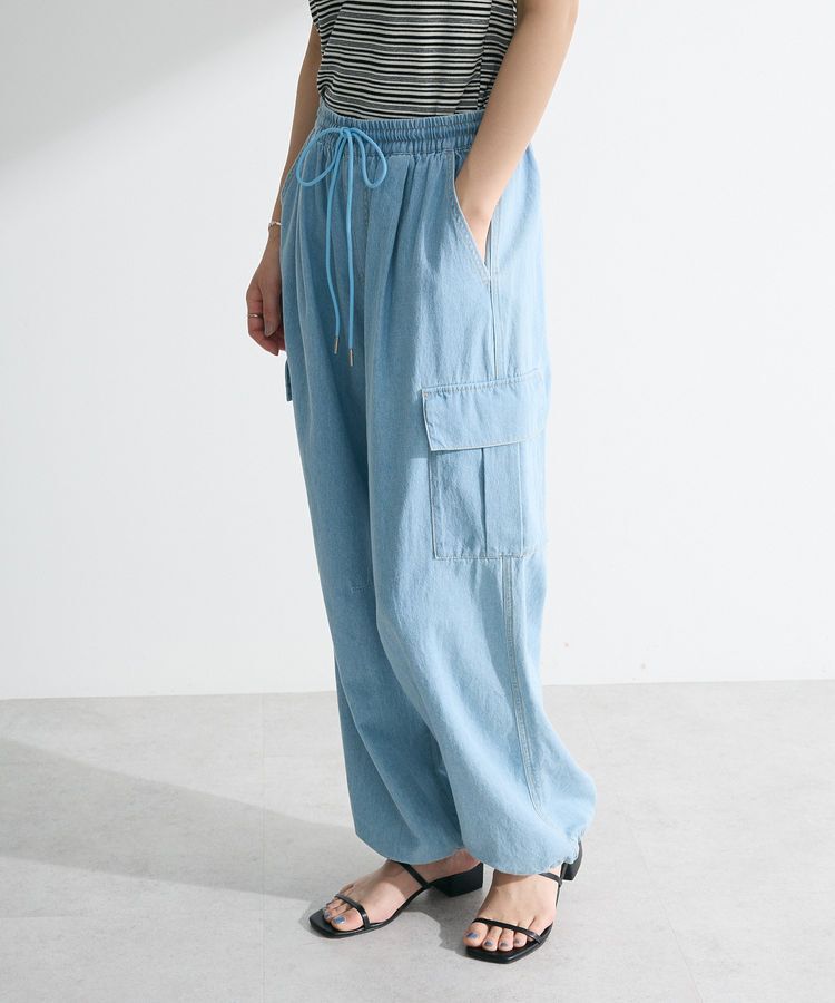 Green Parks「ライトデニムカーゴパンツ」|デニム|