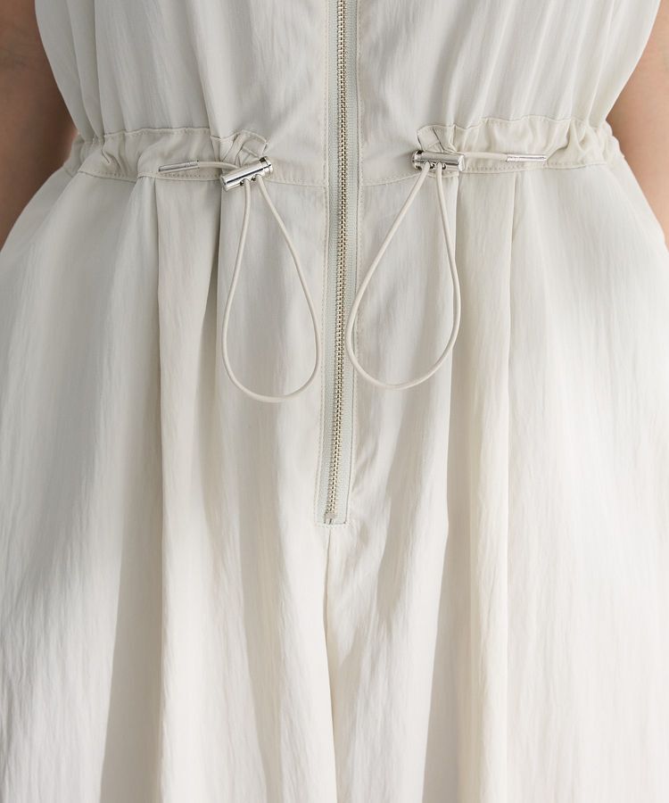 Green Parks「ZIP付きドロストコクーンサロペット」|オールインワン|