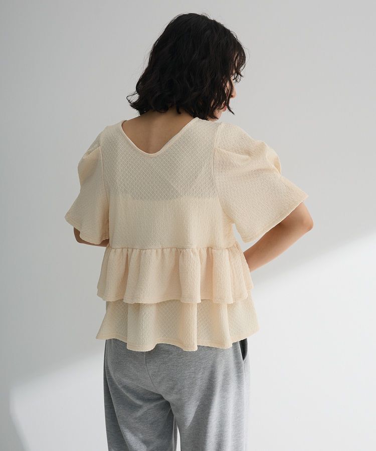 Green Parks「・PetitFleur 2wayダイヤ柄プルオーバー」|Tシャツ・カットソー|