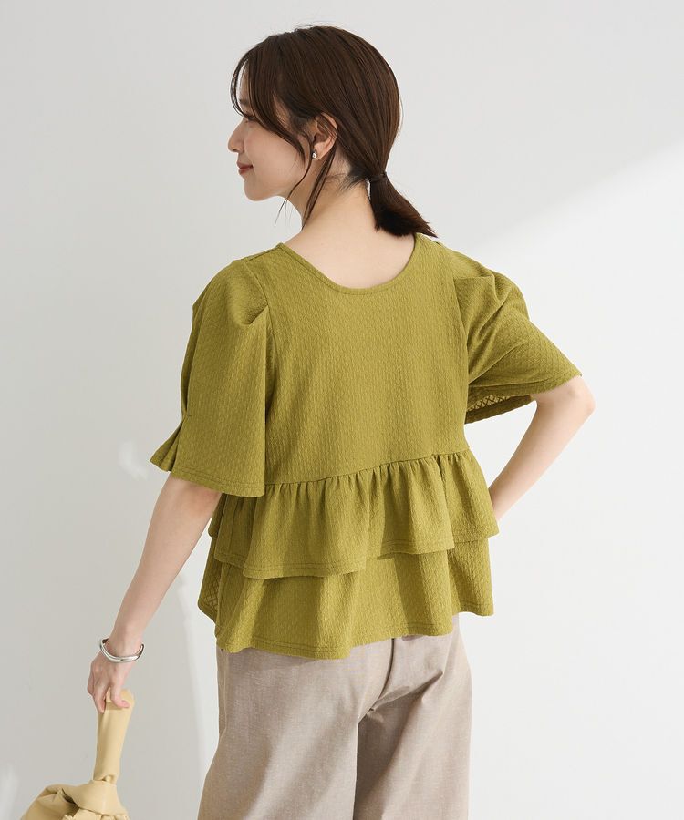 Green Parks「・PetitFleur 2wayダイヤ柄プルオーバー」|Tシャツ・カットソー|