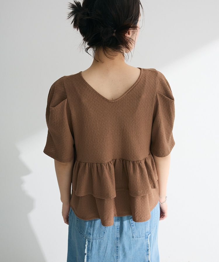 Green Parks「・PetitFleur 2wayダイヤ柄プルオーバー」|Tシャツ・カットソー|