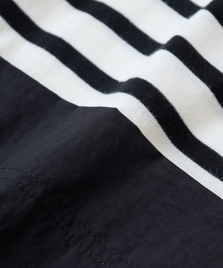 Green Parks「ビスチェドッキングドロスト5分袖プルオーバー」|Tシャツ・カットソー|