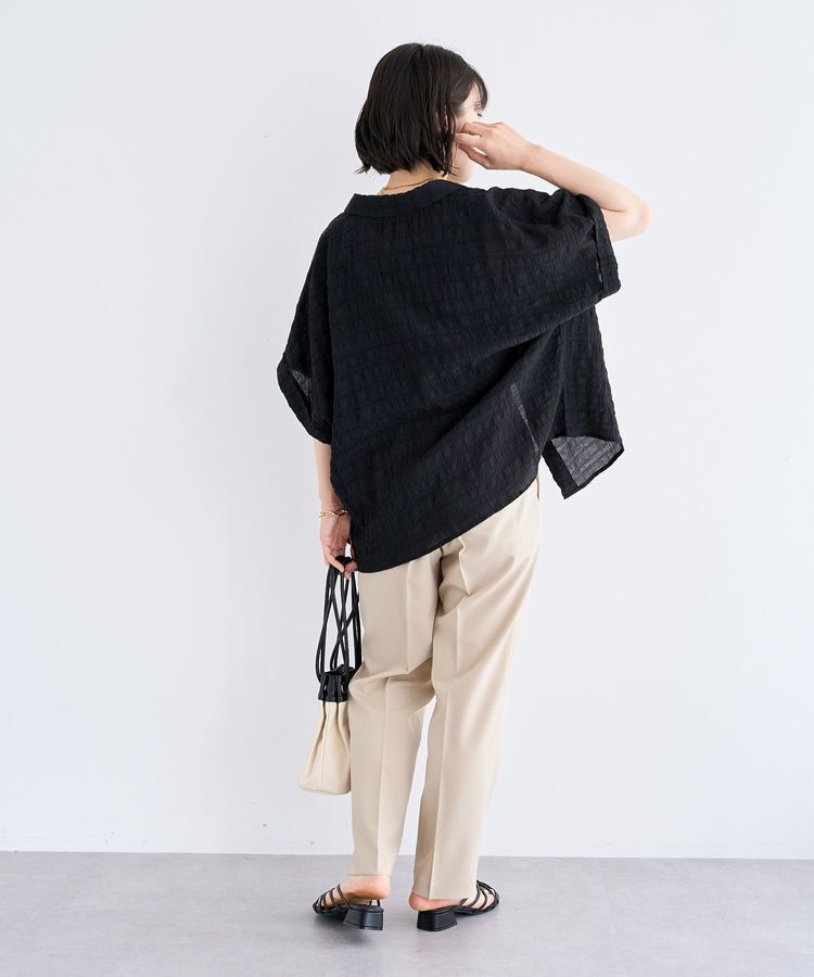 Green Parks「シアーシャーリングフレンチスリーブシャツ」|シャツ・ブラウス|