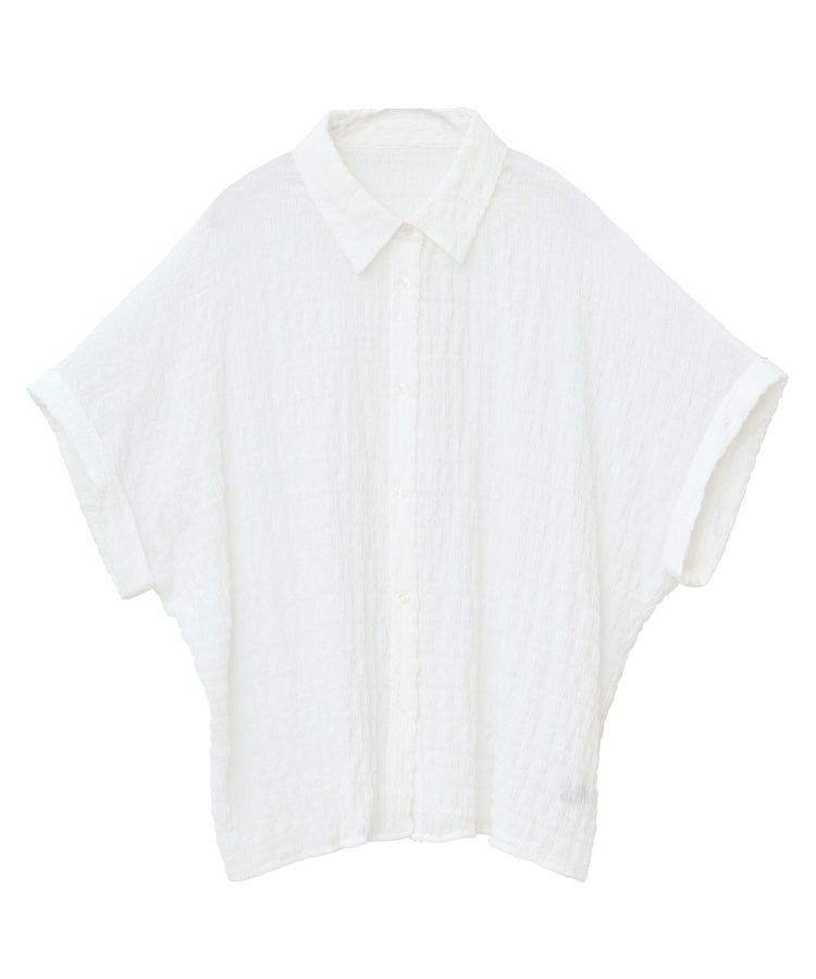 Green Parks「シアーシャーリングフレンチスリーブシャツ」|シャツ・ブラウス|