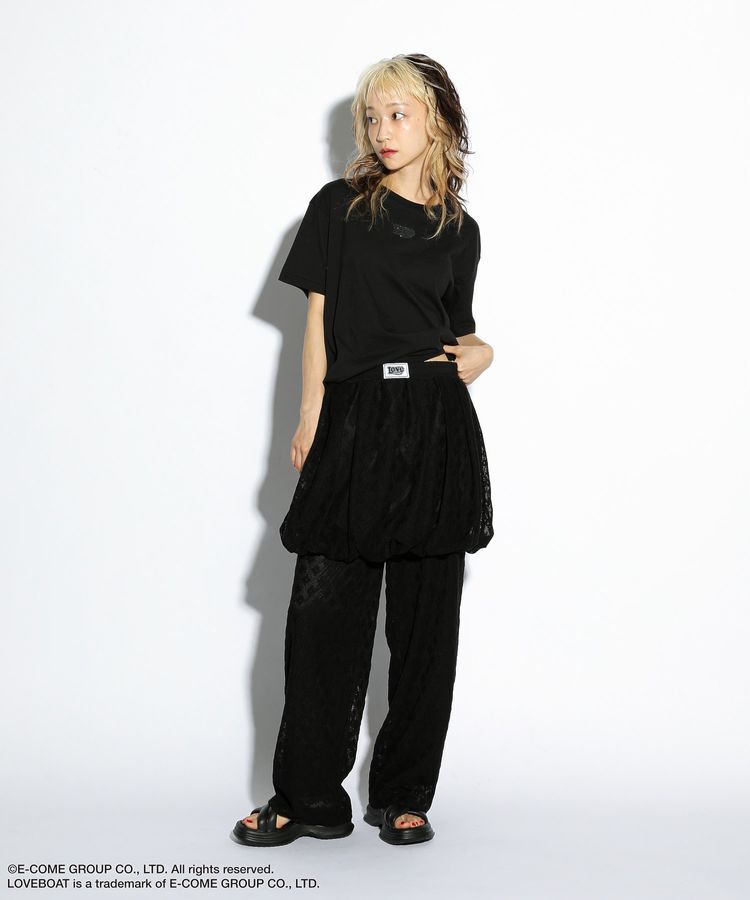 Green Parks「■LOVEBOAT フラワーメッシュバルーンスカート」|スカート|