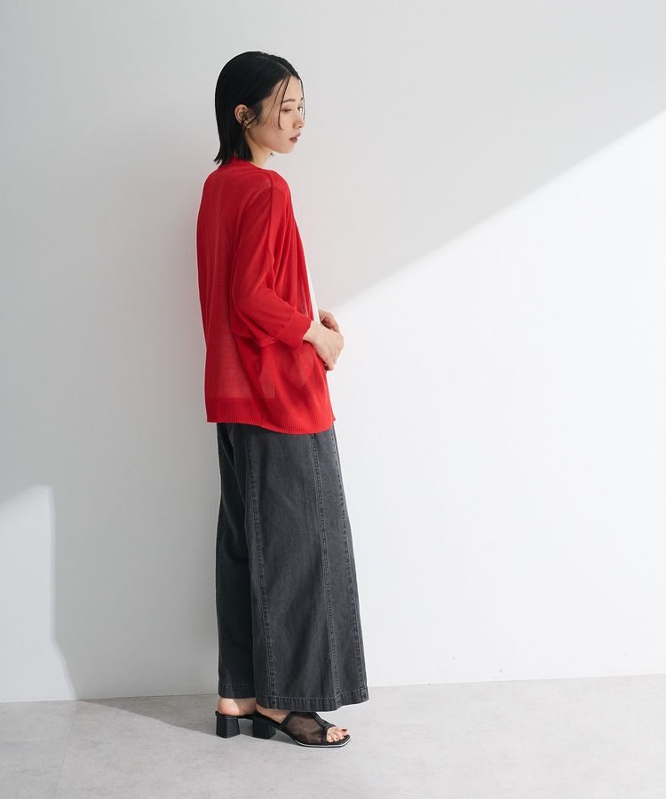 Green Parks「接触冷感七分袖カーディガン」|カーディガン|