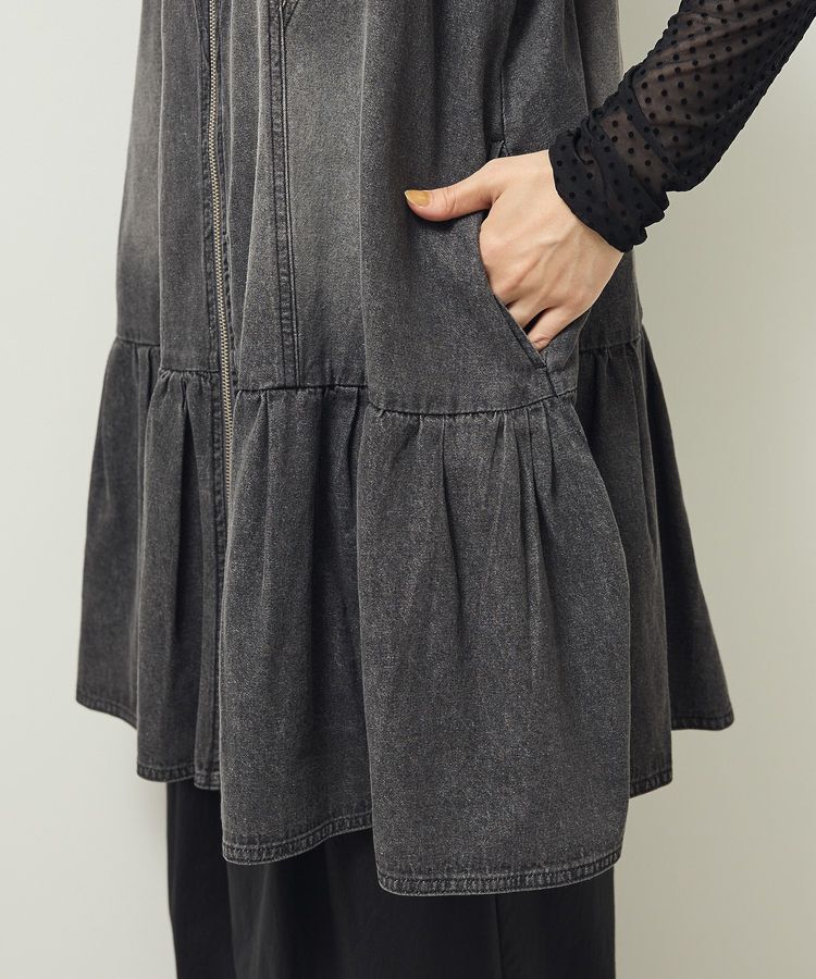Green Parks「・SUGAR SPOON W-ZIPデニムミニワンピ」|ワンピース|