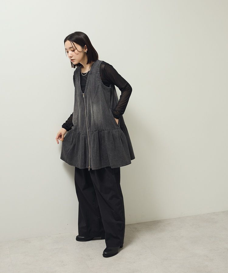 Green Parks「・SUGAR SPOON W-ZIPデニムミニワンピ」|ワンピース|