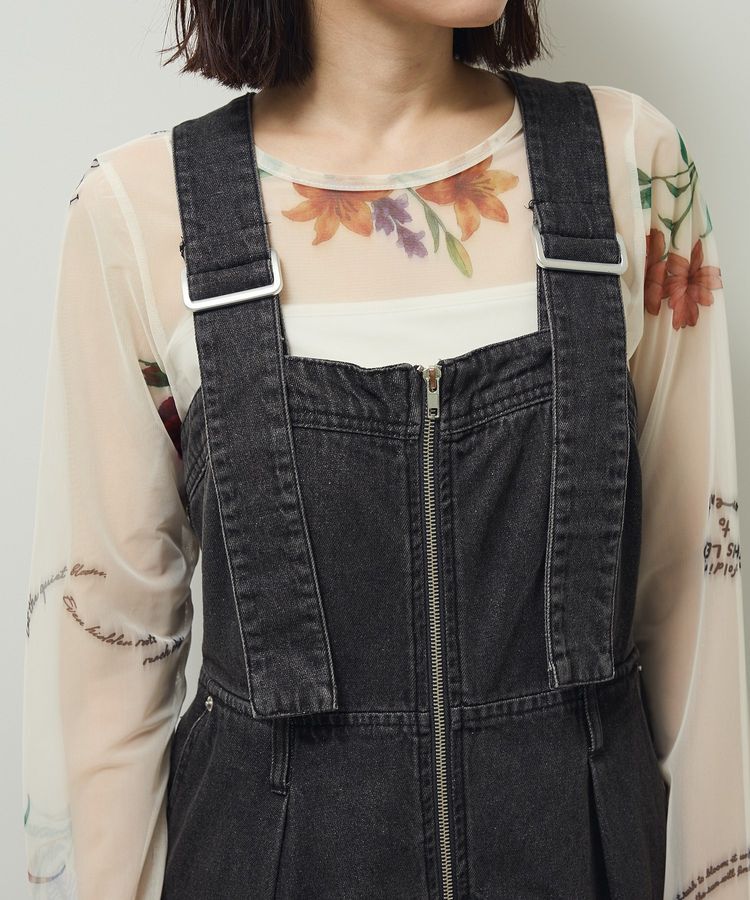 Green Parks「・SUGAR SPOON 2wayデニムジャンスカ」|ジャンパースカート|