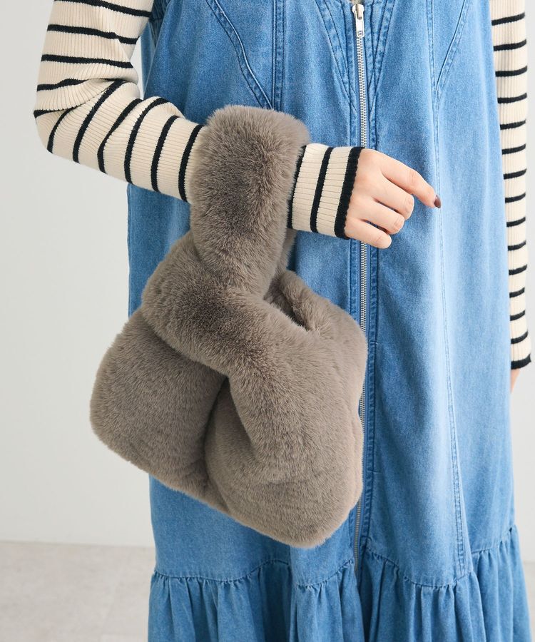 armonia「ETS.ミンク風ファーミニトートバック」|トートバッグ|