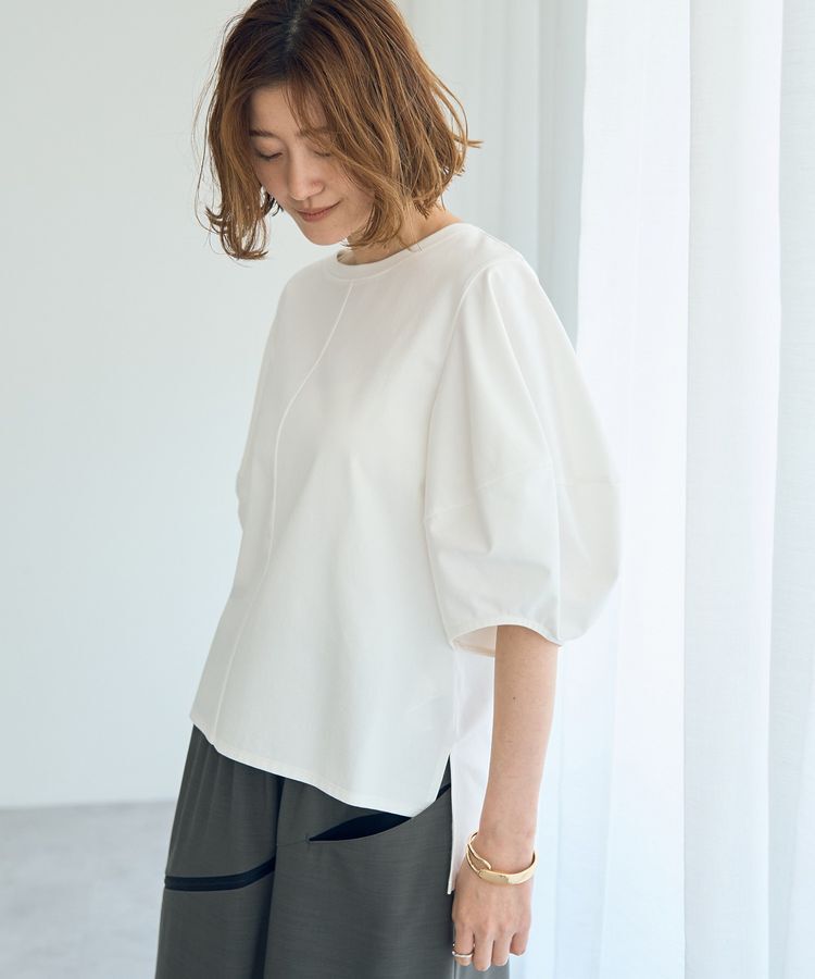 YECCA VECCA「バルーンスリーブプルオーバー」|Tシャツ・カットソー|Off White
