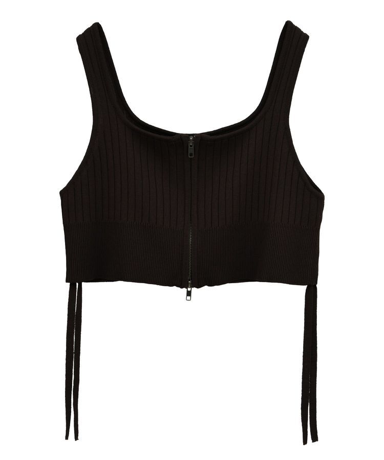 YECCA VECCA「ZIPニットビスチェ」|ニット・セーター|