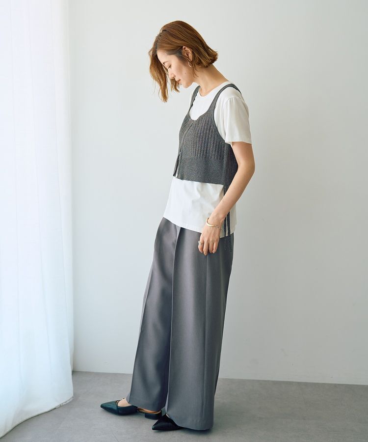 YECCA VECCA「ZIPニットビスチェ」|ニット・セーター|