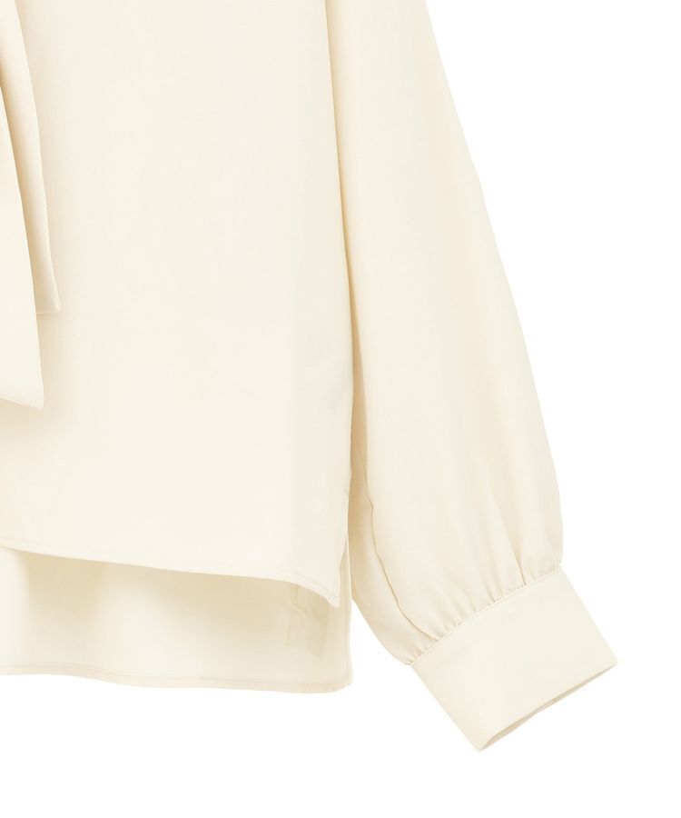 YECCA VECCA「スカーフリング付きボウタイブラウス」|シャツ・ブラウス|