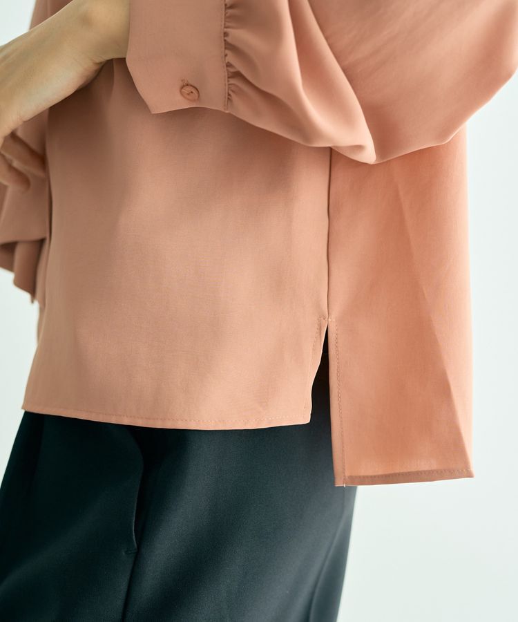 YECCA VECCA「スカーフリング付きボウタイブラウス」|シャツ・ブラウス|