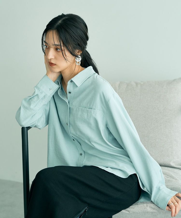 YECCA VECCA「ピーチ起毛シャツ」|シャツ・ブラウス|