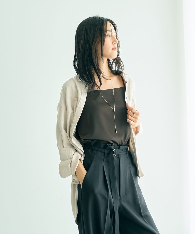 YECCA VECCA「ピーチ起毛シャツ」|シャツ・ブラウス|