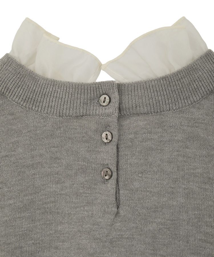 YECCA VECCA「2wayフリルクルーネックニット」|ニット・セーター|