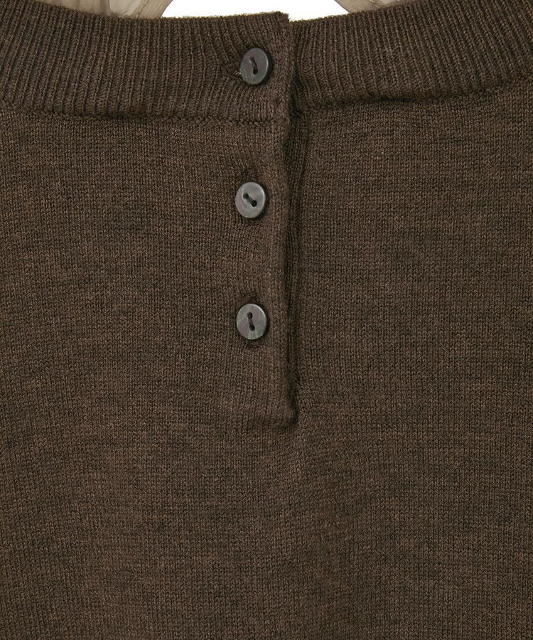 YECCA VECCA「2wayフリルクルーネックニット」|ニット・セーター|