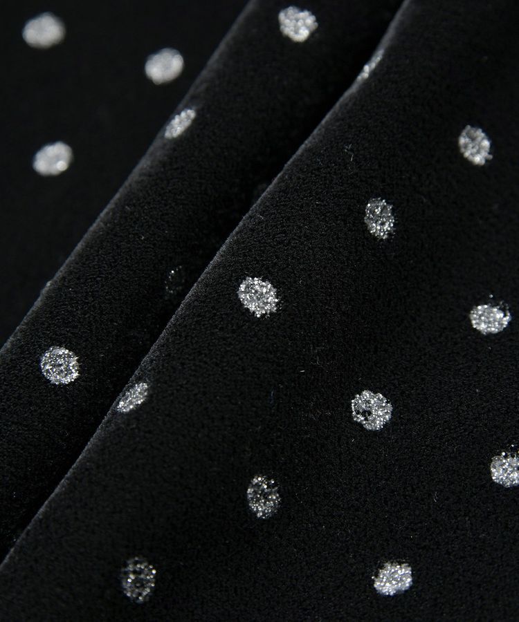 YECCA VECCA「グリッタードットベロアナロースカート」|スカート|