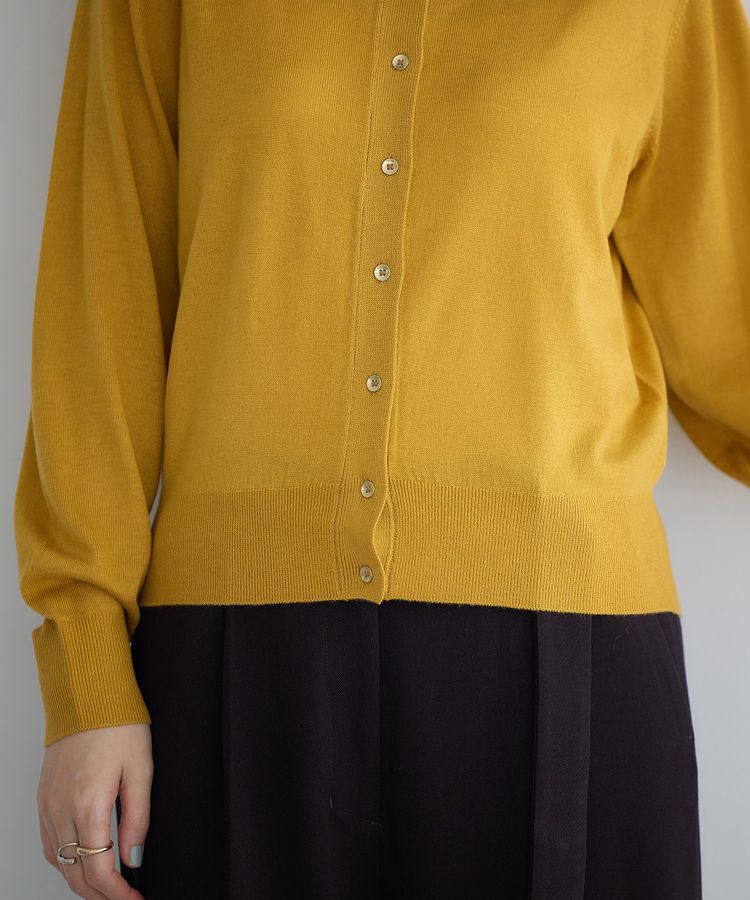 YECCA VECCA「金釦クルーネックカーディガン」|カーディガン|