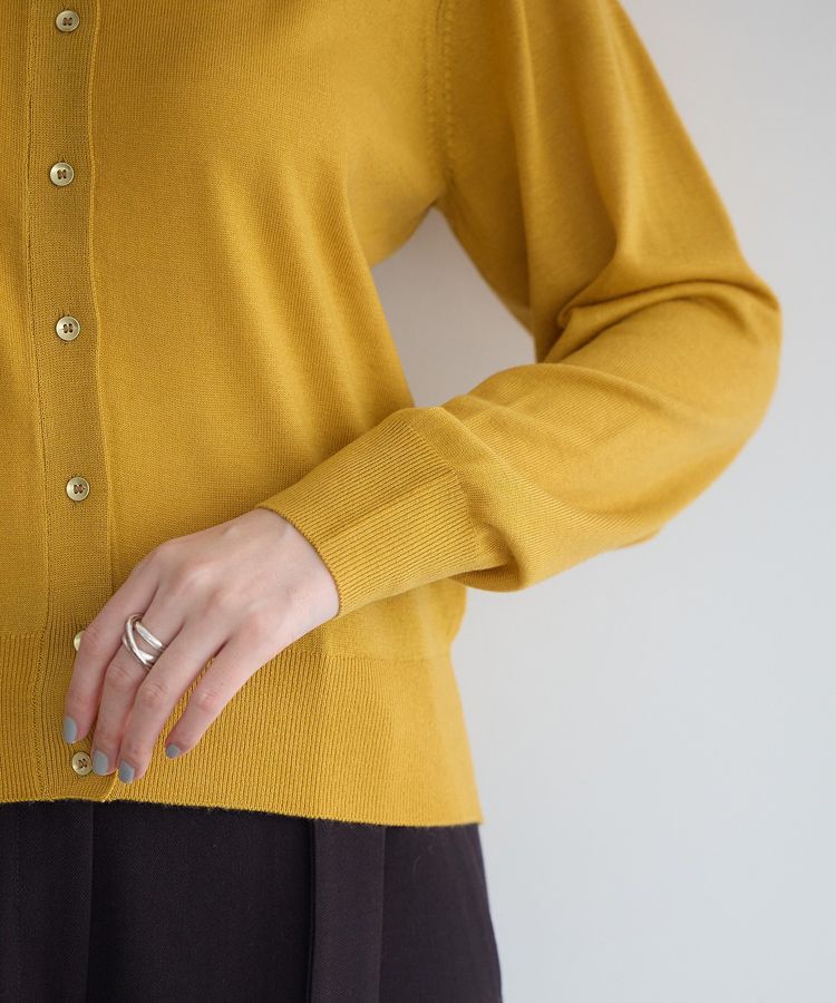 YECCA VECCA「金釦クルーネックカーディガン」|カーディガン|
