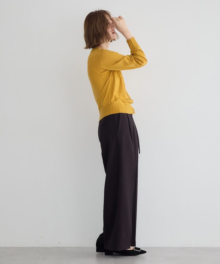 YECCA VECCA「金釦クルーネックカーディガン」|カーディガン|