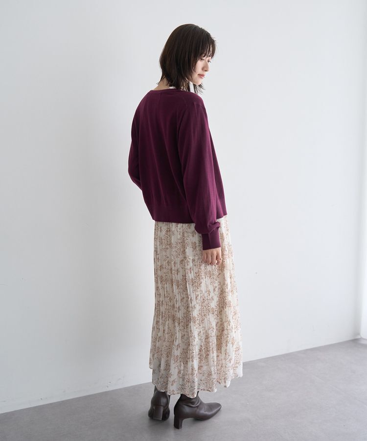 YECCA VECCA「金釦クルーネックカーディガン」|カーディガン|