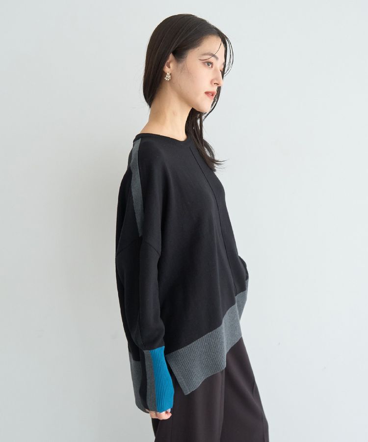 YECCA VECCA「カラーブロッキングニット」|ニット・セーター|