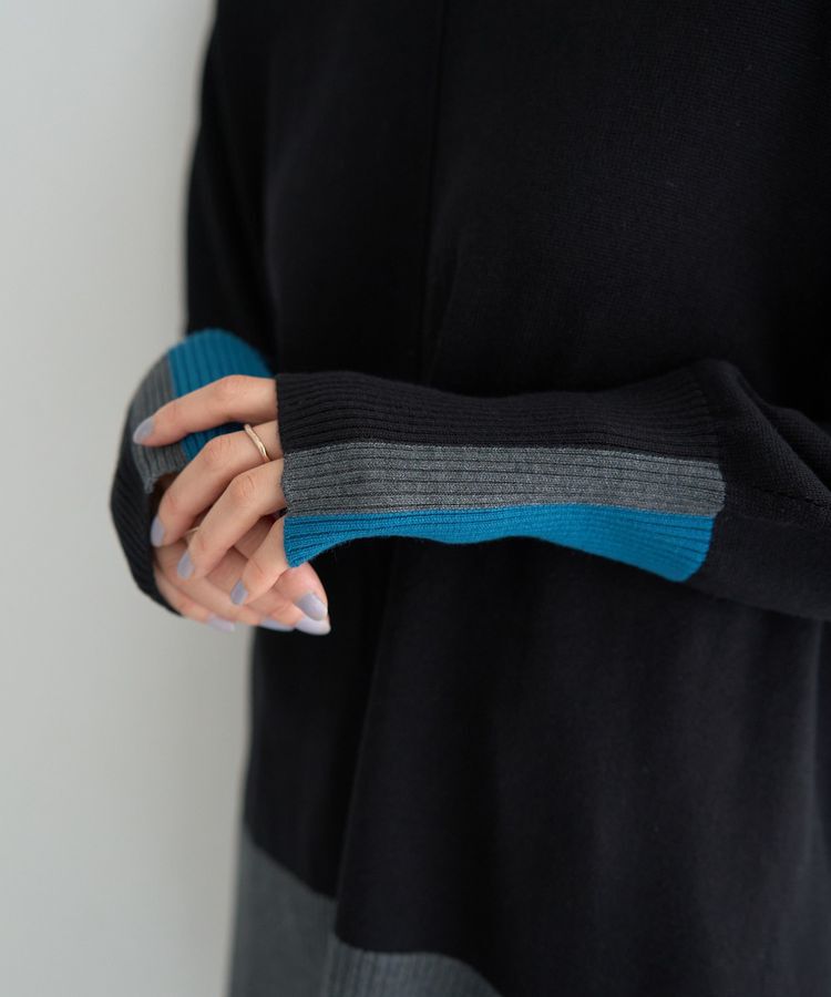 YECCA VECCA「カラーブロッキングニット」|ニット・セーター|