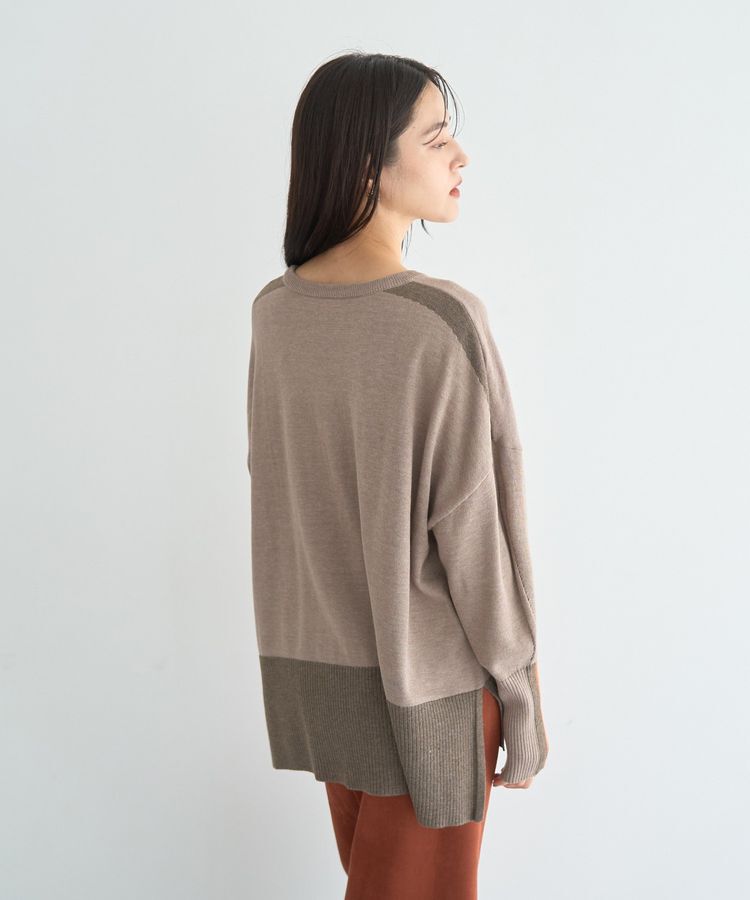 YECCA VECCA「カラーブロッキングニット」|ニット・セーター|