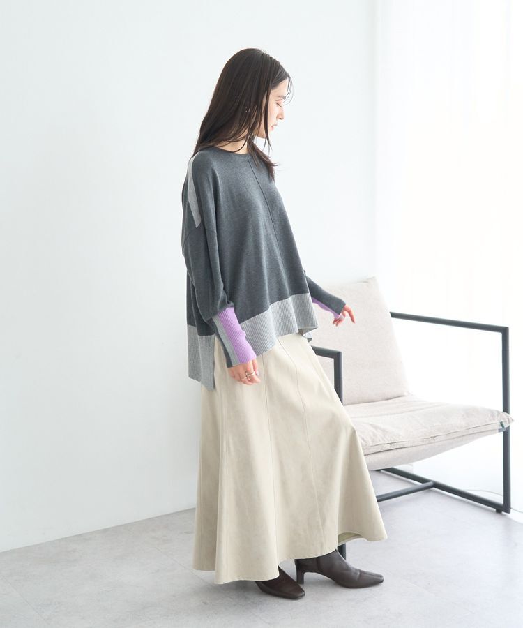 YECCA VECCA「カラーブロッキングニット」|ニット・セーター|