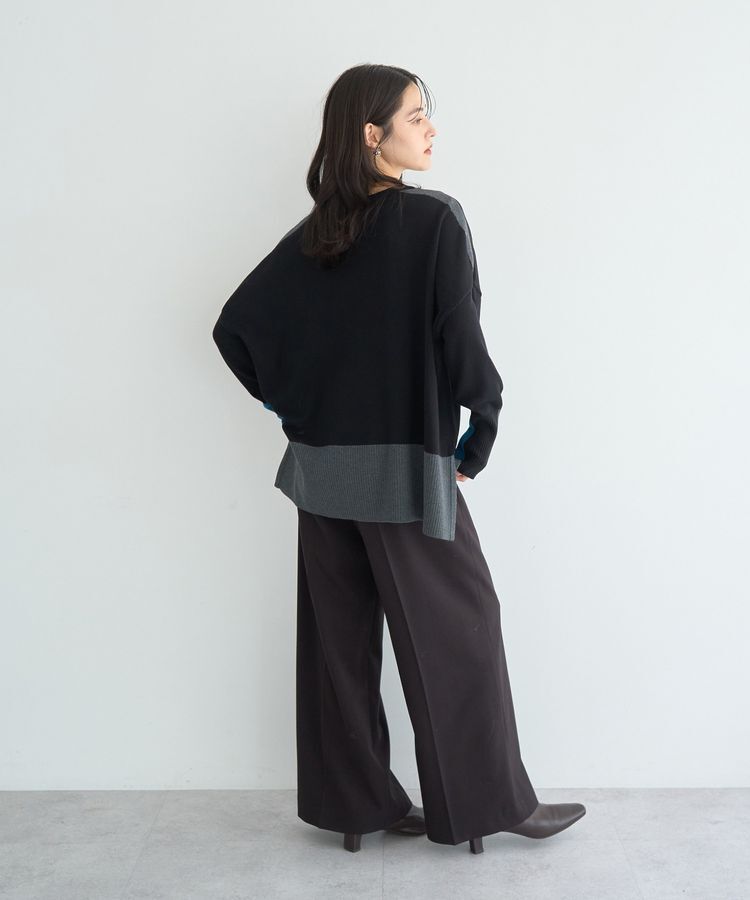 YECCA VECCA「カラーブロッキングニット」|ニット・セーター|