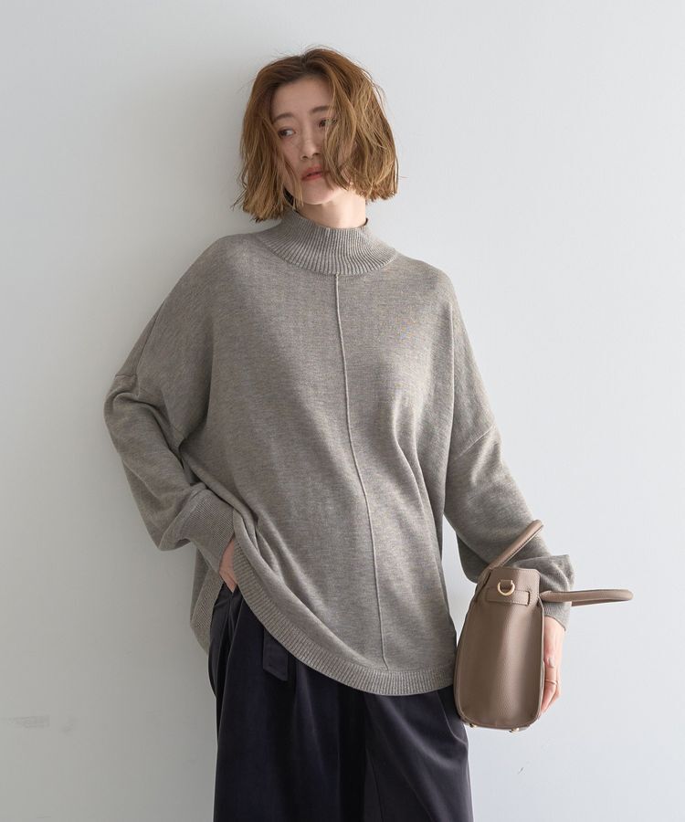 YECCA VECCA「裾ラメMIXラウンドヘムニット」|ニット・セーター|