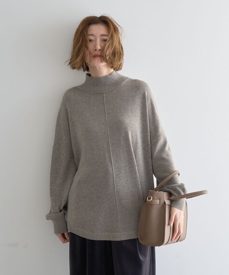 YECCA VECCA「裾ラメMIXラウンドヘムニット」|ニット・セーター|