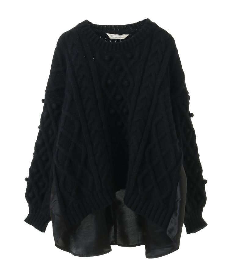 GARAGE OF GOOD CLOTHING「【TORRAZZO DONNA】ケーブルニット&times;ブラウス」|ニット・セーター|