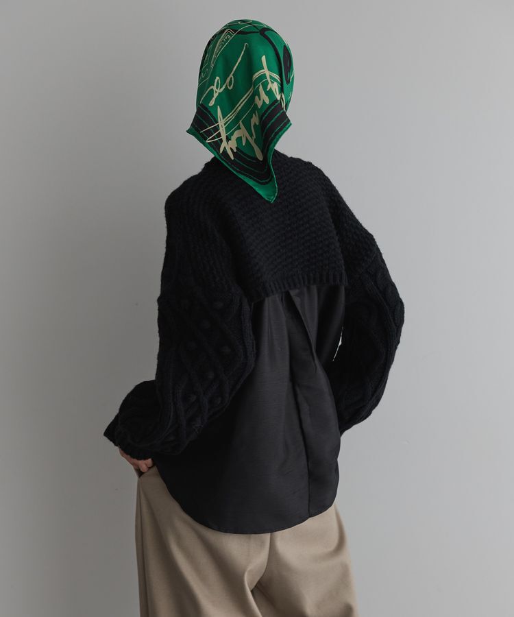 GARAGE OF GOOD CLOTHING「【TORRAZZO DONNA】ケーブルニット&times;ブラウス」|ニット・セーター|