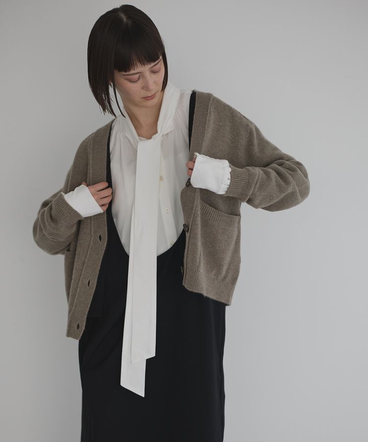 GARAGE OF GOOD CLOTHING「【日本製】ウールカシミヤカーディガン」|カーディガン|Beige